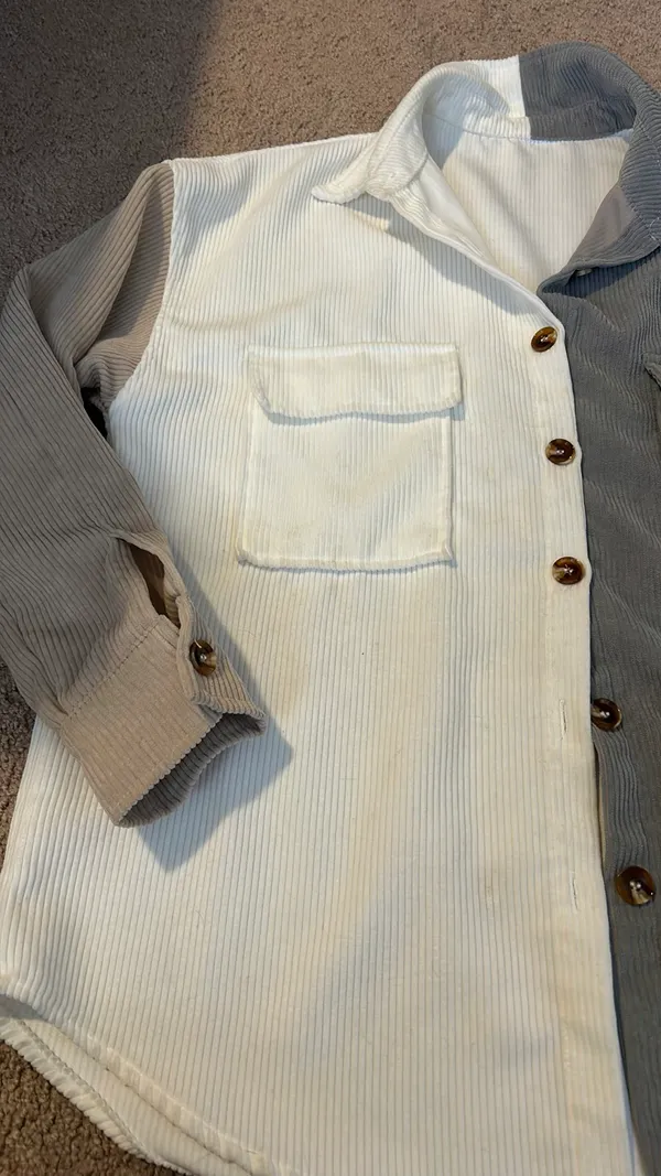 Multicolor Button Down Tan Size M - Image 6