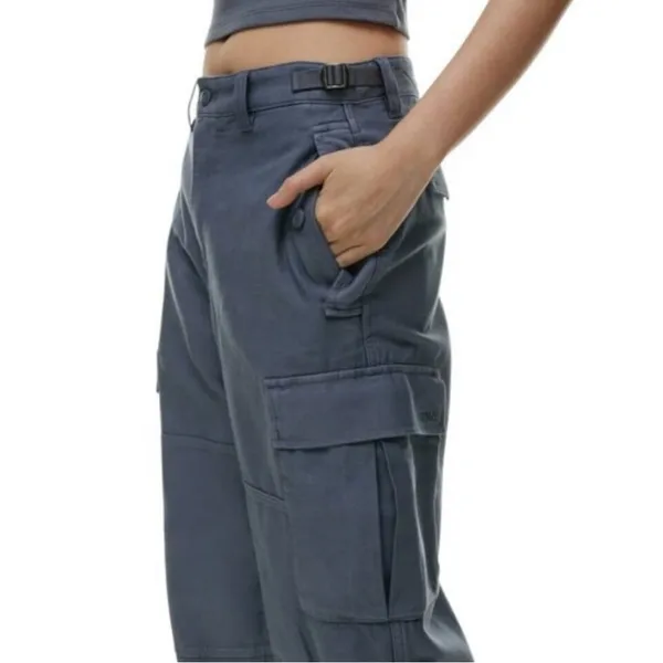 Aritzia TNA Supply Cargo Gray Cotton Pants Size‎ 8 - Image 3