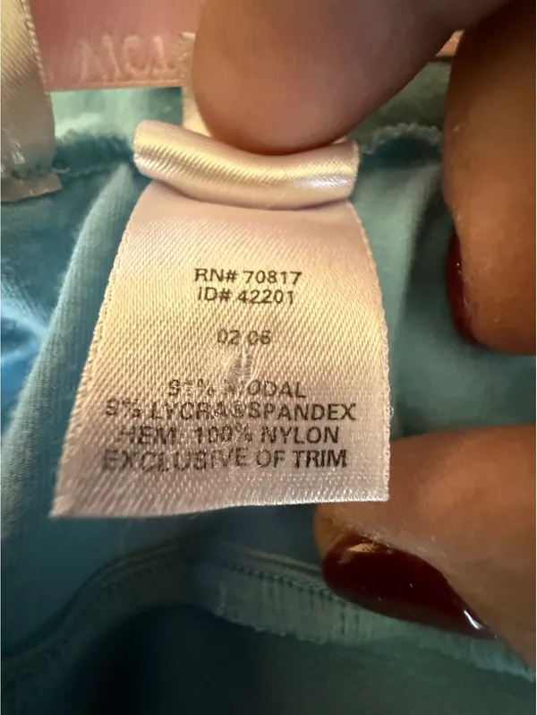 Victoria's Secret Angel Light Blue Lace Trim Slip Dress Size M - Image 5