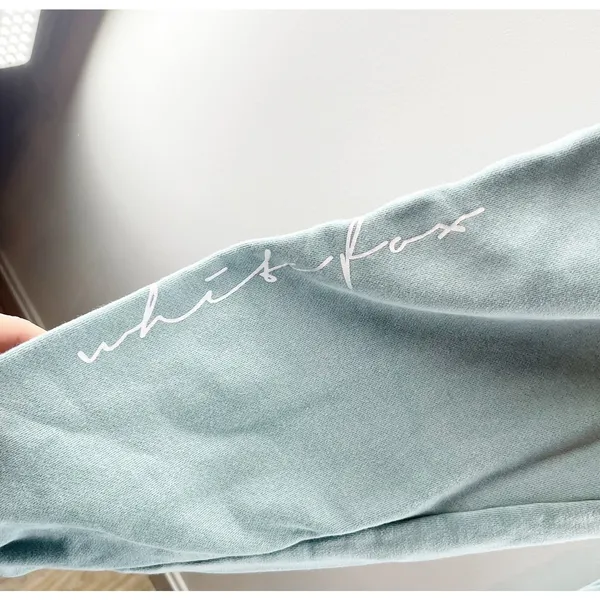 White Fox Jogger Sweatpants Green XS - Image 4