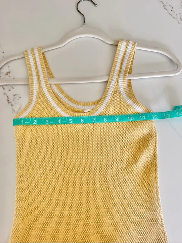 ALO Yoga Tennis Club Sweater Knit Dress - Warm Butter Yellow - XS - Like New - Image 6