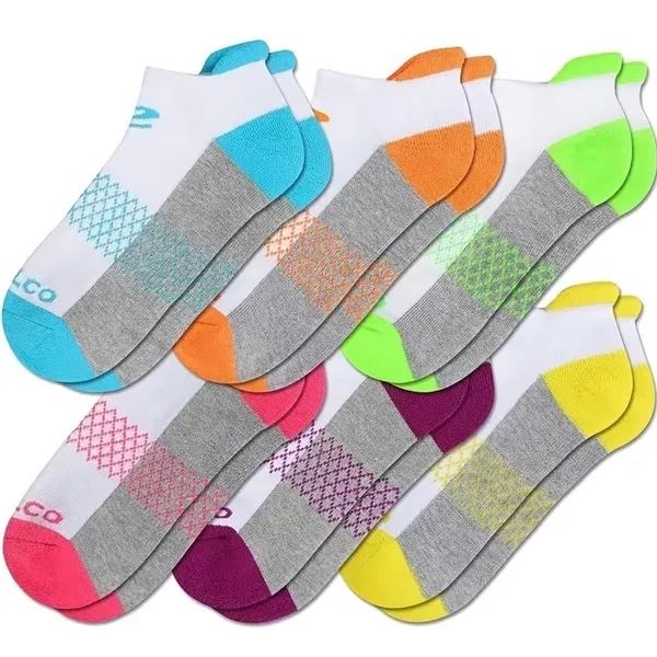 Colorful Athletic Women's Tab Socks 6 PACK Low‎ Cut High Quality NEW - Image 2