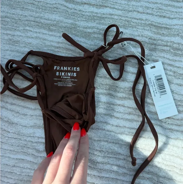 Frankie's Bikinis Brown Bikini Bottom - Image 2