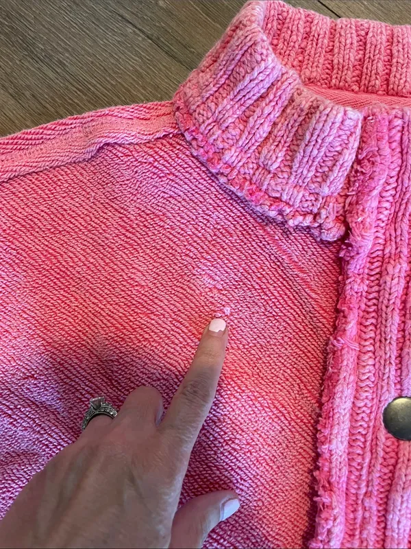Free People Cute in This Cardi Sweater- size Large - Image 3
