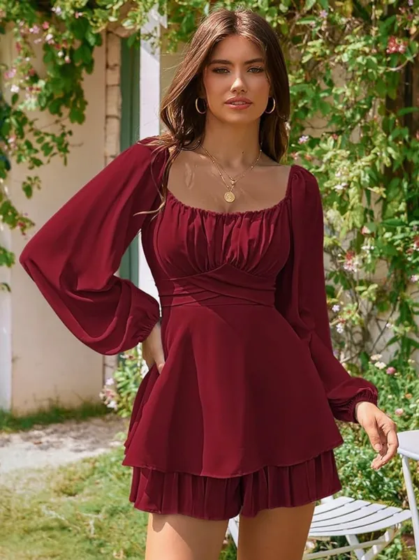Red Romper Size M - Image 2