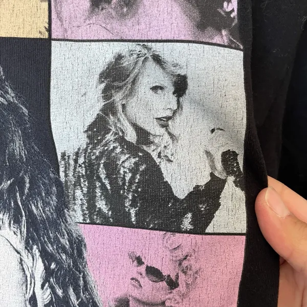 Taylor Swift The Eras Tour Official Tour Merch T-Shirt Black 100% Cotton Size L - Image 10