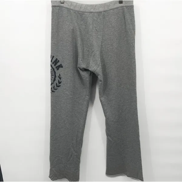 PINK Victoria’s Secret Y2K Flare Wide Leg Loose Boyfriend Fit Sweatpants VS Logo - Image 2