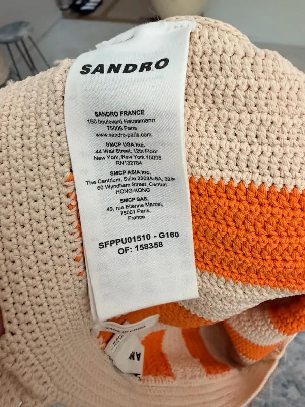 Sandro crochet orange cream crop tank top 0 - Image 10