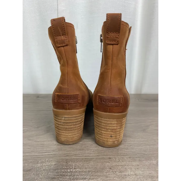 Sorel Waterproof Cate Distressed Leather Booties Sz.9 - Image 5
