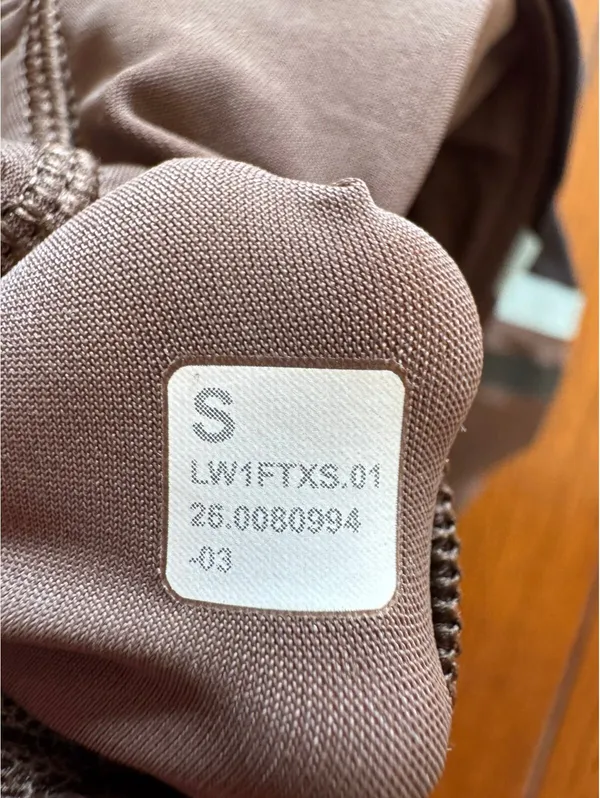 Lululemon Mockneck Shelf Tank Stripe Black/Walnut Crunch Padded Size S/6 NWT - Image 6