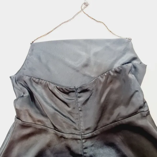 MORE TO COME Talia Diamond Dress in Grey - Image 7