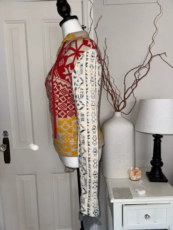 BDG Nordic Fair Isle Lace-Up Knit Sweater - Image 3