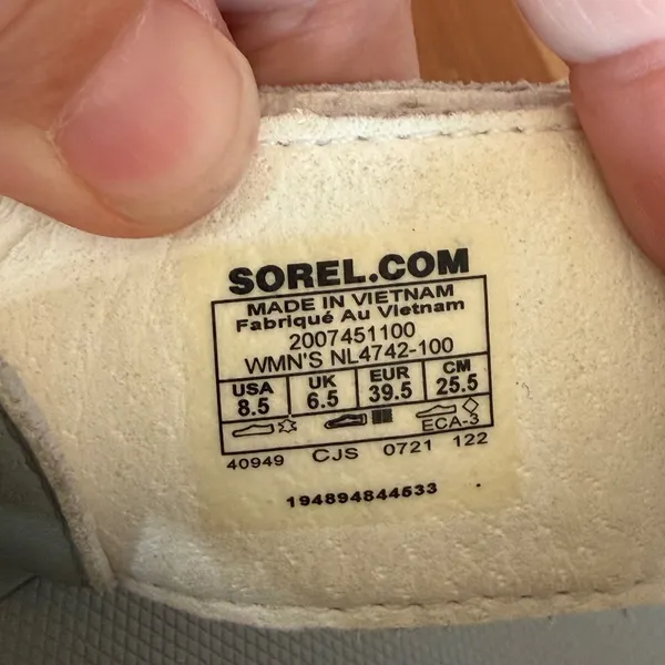 Sorel Kinetic Impact II Slingback Sandals White Sea Salt Ceramic NL4742-100 8.5‎ - Image 7