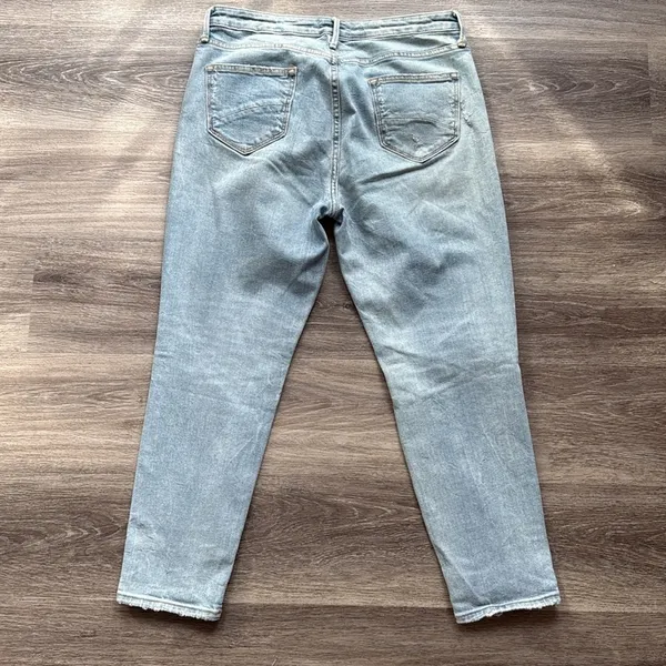 DRIFTWOOD Jeans Blue Ankle Cropped Distressed Denim 31 - Image 2