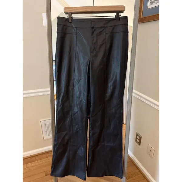 We The Free Glow Up Faux Leather Pant Black Size 12 - Image 3