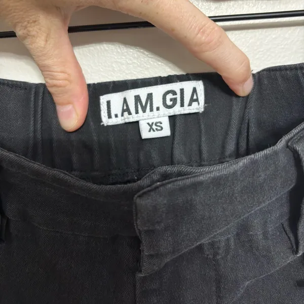 I.AM.GIA Cobain Chain Cargo Joggers Indie Grunge in Black - Size XS - Image 6