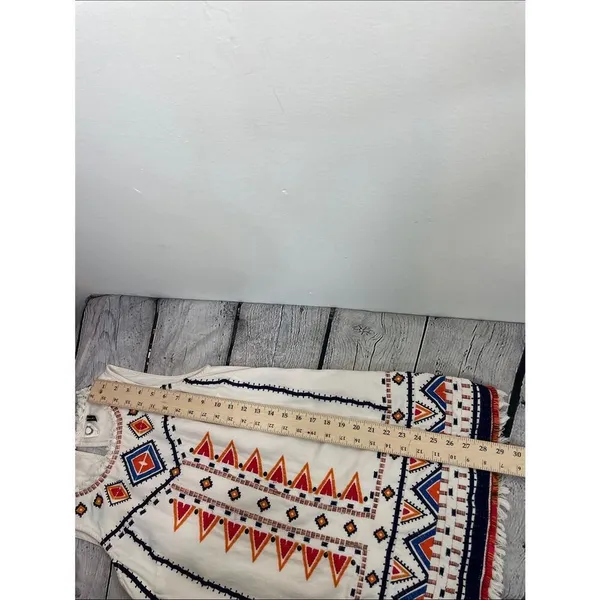 Anthropologie Akemi + Kin Reagan Mini Sleeveless Dress Embroidered Linen Size 2P - Image 13