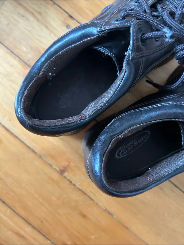 Lower east side Vintage Y2k Chunky Wedge Sneakers 8.5 brown black - Image 4