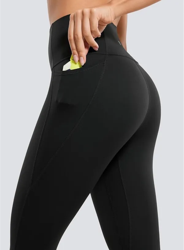 CRZ YOGA Butterluxe Workout Leggings Pockets 25'' - High Waisted Gym Womens Yoga Pants Buttery Soft - Image 2