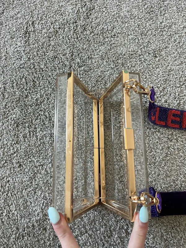 Clemson clear bag Gold - Image 2