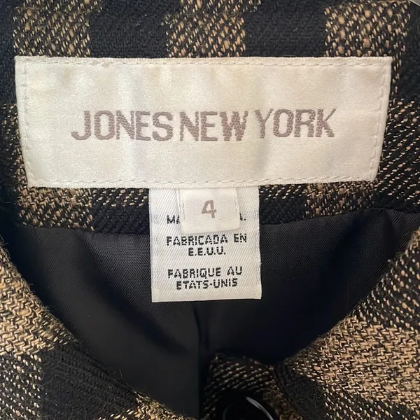 Vintage Jones New York Plaid Blazer 4 - Image 3