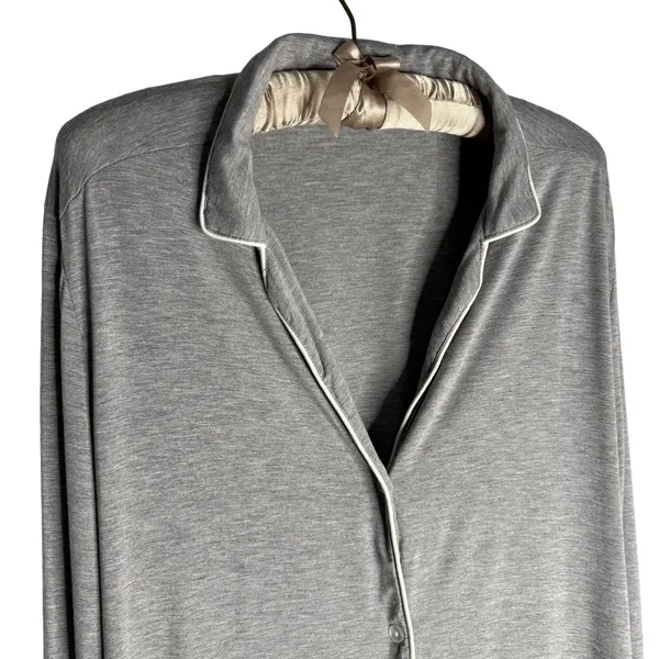 Recliner‎ Sleepshirt Nightgown Dress S Long Sleeve Button Down Pajamas - Image 2