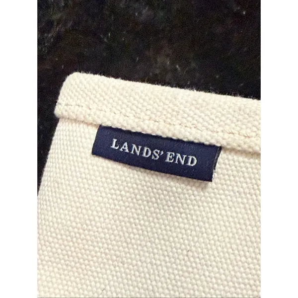 Lands' end Medium 5 Pocket Open Top Canvas Tote Bag Andrew Tote Bag 16x12 - Image 4