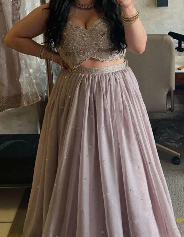 Lashkaara Periwinkle Lehenga Choli With Dupatta - Image 2