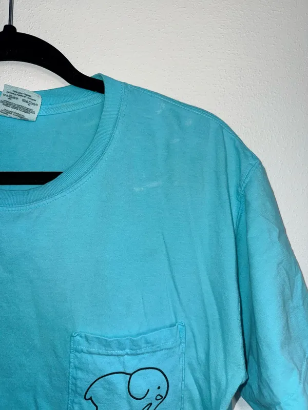Ivory Ella Mandala Elephant Graphic Tee Turquoise Short Sleeve - Image 3