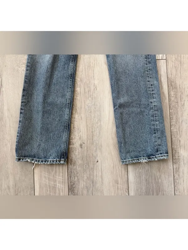 AGOLDE Agiles Lana Mid Rise Distressed Vintage Straight jeans women’s size 25 - Image 10
