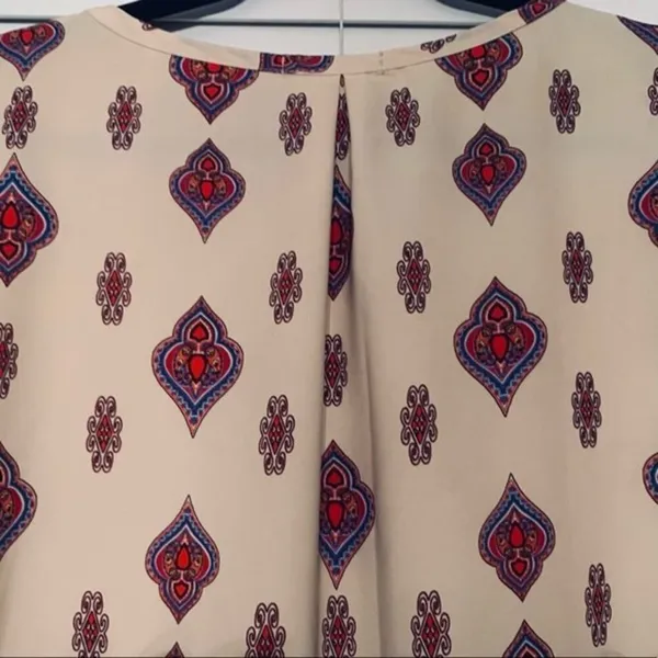 Gibson Latimer Women's Geometric Tunic Dress Size‎ Large - Image 8