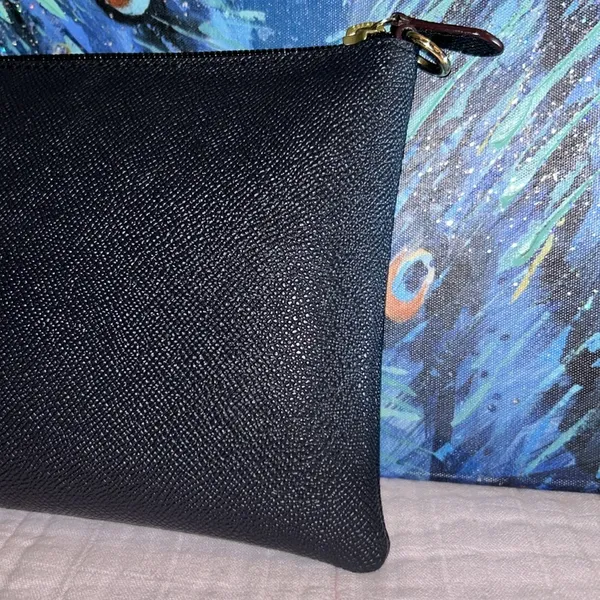 Coach Storypatch Navy Zippered Pouch - Image 6