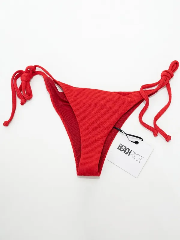 Beach Riot - Winona‎ Soleil Ribbed Tie-Side Bikini Bottom - Image 3