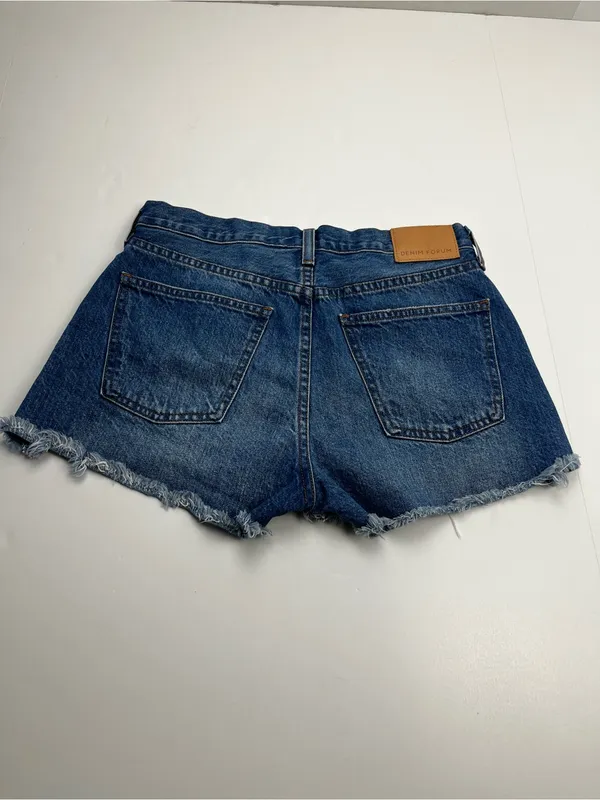 Denim Forum The Ex-Boyfriend High Rise Denim Cutoff Short Womens 25 Button-fly - Image 11