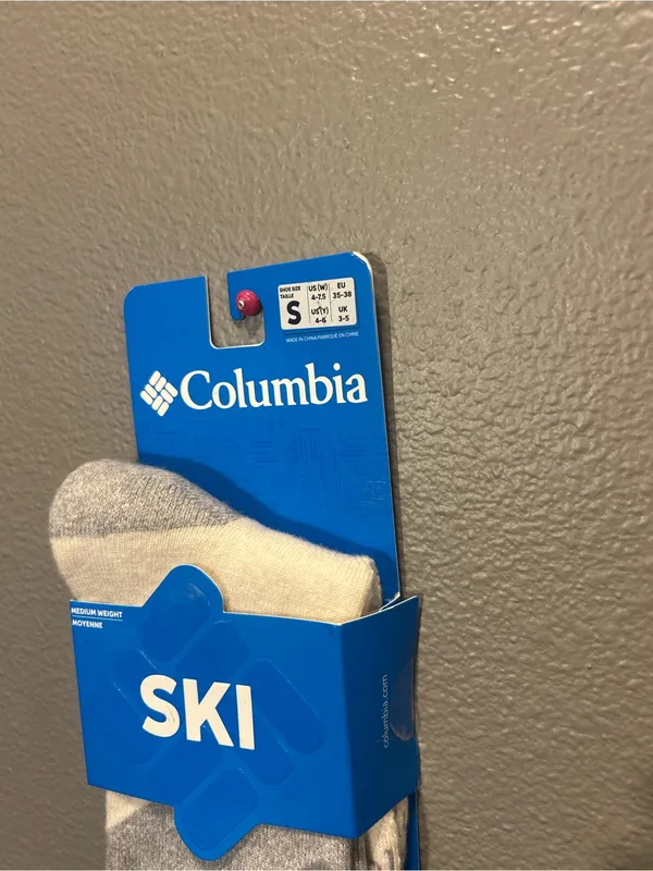 Columbia Ski Socks NWT Medium Weight Over The Calf Small Womens 4-7.5 Youth 4-6 - Image 2