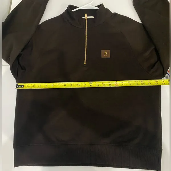 Zara Quarter-Zip Pullover Sweater Women’s Size L - Image 5
