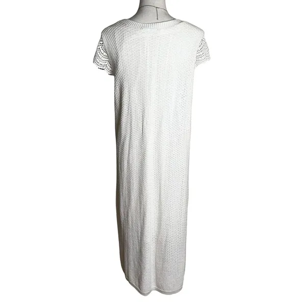 Lane‎ Bryant Birch Cream Crochet Knit Midi Dress Plus 22/24 Boho Chic Minimalist - Image 4