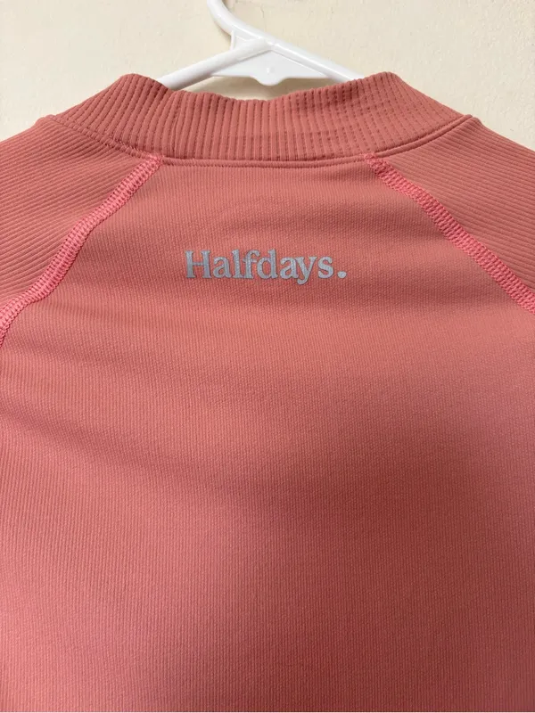 HALFDAYS Johnson Base Layer Top Mock Neck Pink Sz Small - Image 13