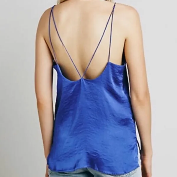 Free People Satin Scallop-Edge Tank - Image 2