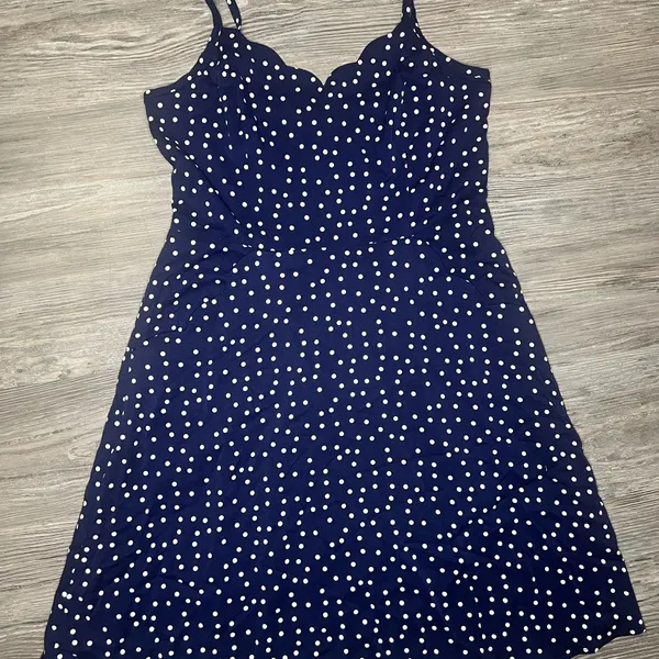 41 Hawthorn Navy and White Mini Dress - Image 2