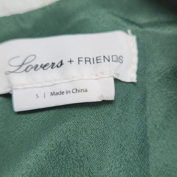 Lovers + Friends Ivy Dress Fit and Flare‎ Long Sleeve Green Small - Image 6