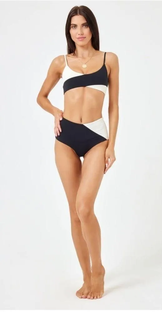 L Space High Tide Colorblock Bikini Top, Medium, can be sold as set, $99 - Image 3
