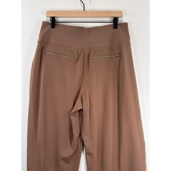 Athleta Womens Pants Brown Venice Wide Leg Colorblock Comfort Stretch Large - Image 10
