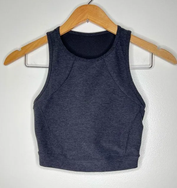 JoyLab High Neck Brushed Jersey Bra Workout Crop Top Size Extra Small - Image 2