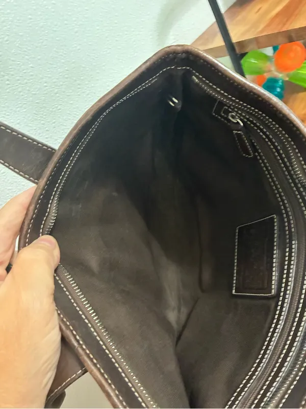 Coach Signature Canvas Tote Bag in Brown - Image 5