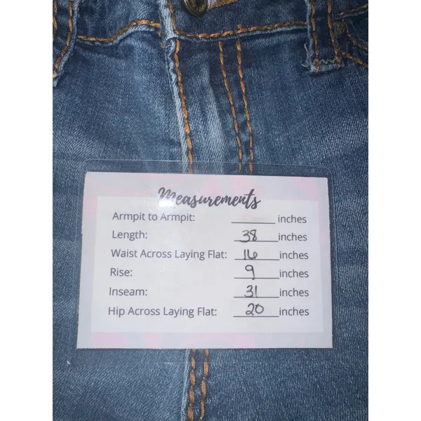 Anoname Paris‎ Skinny Jeans Womens 31 Blue Medium Wash Low Rise Stretch 517-204A - Image 6