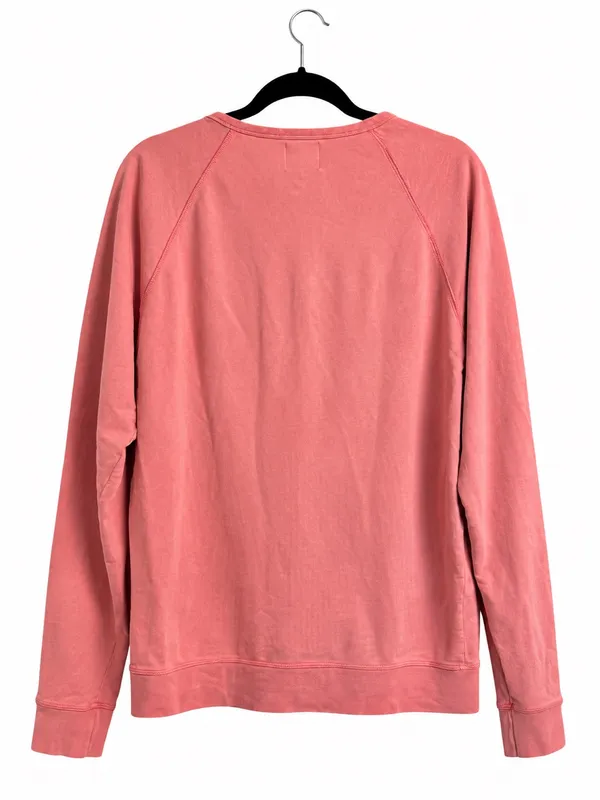 Scalpers Coral Washed Graphic Crewneck Sweatshirt 100% Cotton Size L - Image 3