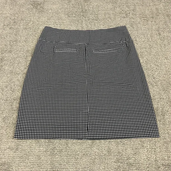 Lulu-B Skirt Womens 12 Golf Tennis Pull On Black White Check Stretch Nylon - Image 6