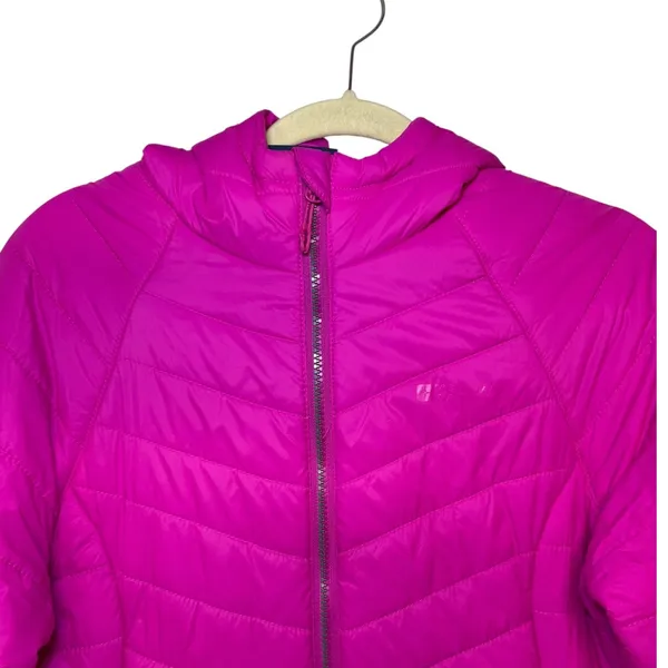 Mountain Warehouse Womens Pink‎ Puffer Jacket Hooded Lightweight Packable Sz 10 - Image 3