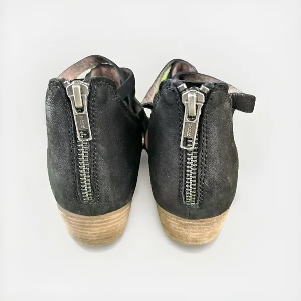 Seychelles Womens Black Leather Strappy Caged Ankle Booties Size‎ 8 Rear Zip - Image 4